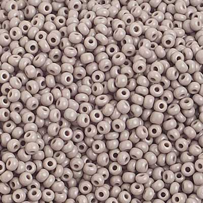 Czech - 10/0 Seed Beads - Opaque Grey (500g)