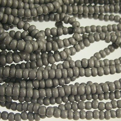 Czech - 10/0 Seed Beads - Grey (500g)