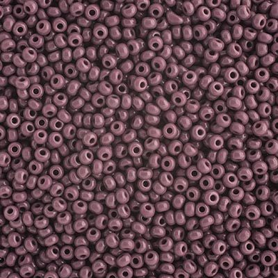 Czech - 10/0 Seed Beads - Opaque Dark Mauve (500g Strung)