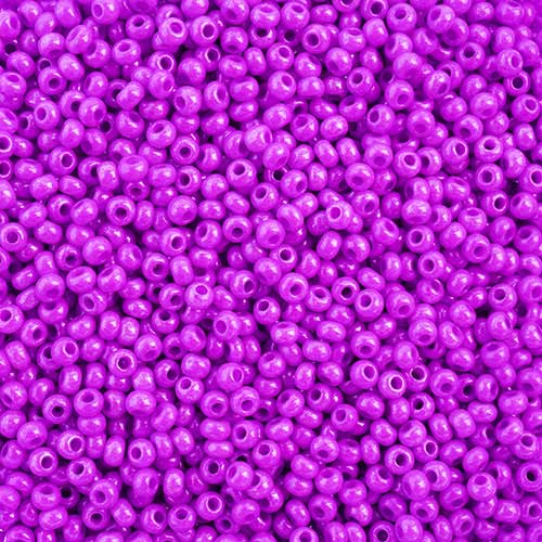 Czech - 10/0 Seed Beads - Opaque Dyed Lilac (500g)