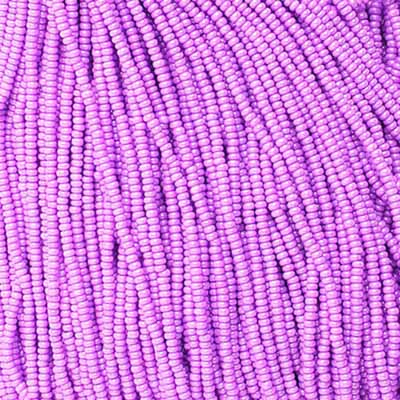Czech - 10/0 Seed Beads - Opaque Dyed Lilac (500g Strung)
