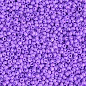 Czech - 10/0 Seed Beads - Opaque Dyed Violet (500g)