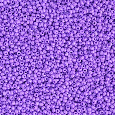 Czech - 10/0 Seed Beads - Opaque Dyed Violet (500g Strung)