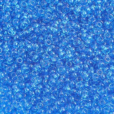 Czech - 10/0 Seed Beads - Transparent Medium Aqua (500g)