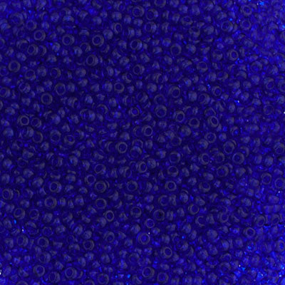 Czech - 10/0 Seed Beads - Transparent Royal Blue (500g)