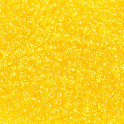 Czech - 10/0 Seed Beads - Transparent Yellow (500g)