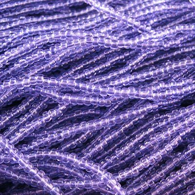 Czech Seed Beads - 10/0 - Transparent Tanzanite (hank)