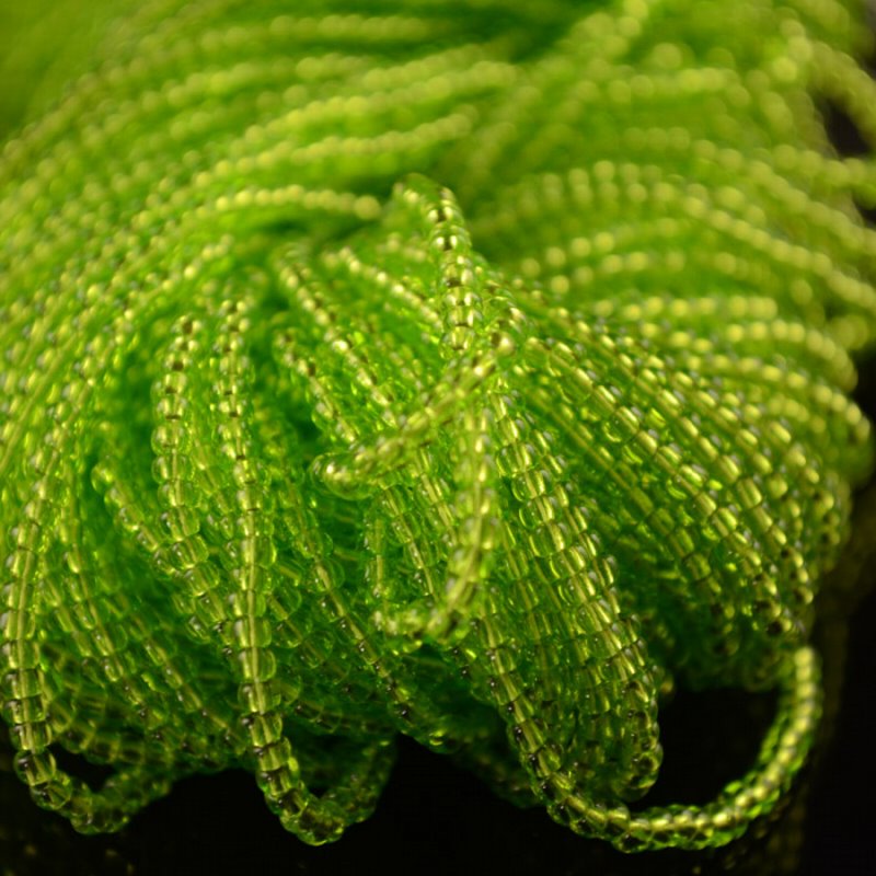Czech - 10/0 Seed Beads - Transparent Lime (500g)