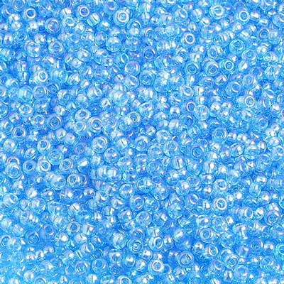 Czech - 10/0 Seed Beads - Transparent Iris Aqua (500g)