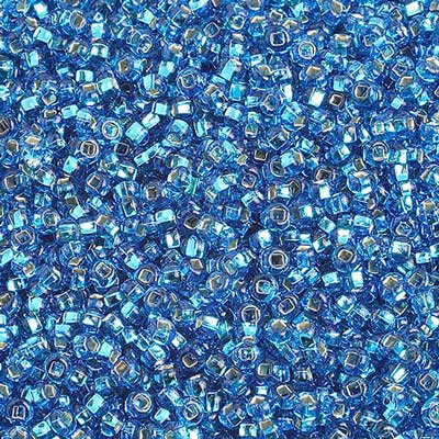 Czech - 10/0 Seed Beads - Silver lined Light Blue (500g)
