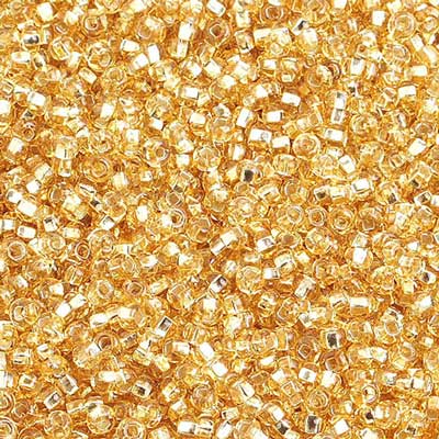 Czech - 10/0 Seed Beads - Silver lined Light Gold (500g)