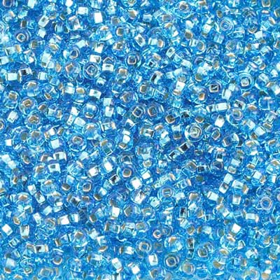 Czech - 10/0 Seed Beads - Silver lined Aqua (500g)
