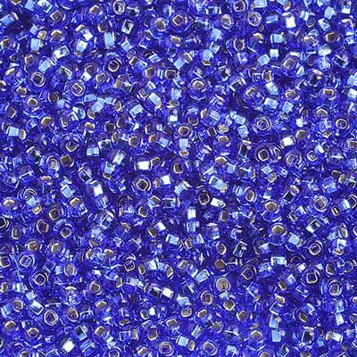 Czech - 10/0 Seed Beads - Silver Lined Dark Blue (500g)