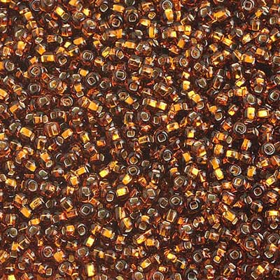 Czech - 10/0 Seed Beads - Silver lined Brown (500g)