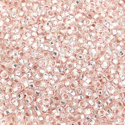 Czech - 10/0 Seed Beads - Silver Lined Transparent Light Pink (500g)