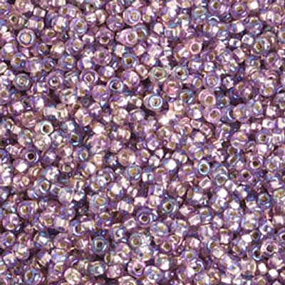 Czech - 10/0 Seed Beads - Silver Lined Light Amethyst AB (500g)