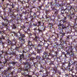 Czech - 10/0 Seed Beads - Silver Lined Light Amethyst AB (500g Strung)