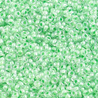 Czech - 10/0 Seed Beads - Color Lined Green (500g)