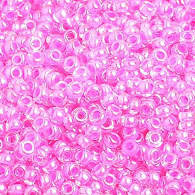Czech - 10/0 Seed Beads - Color Lined Rose (500g)