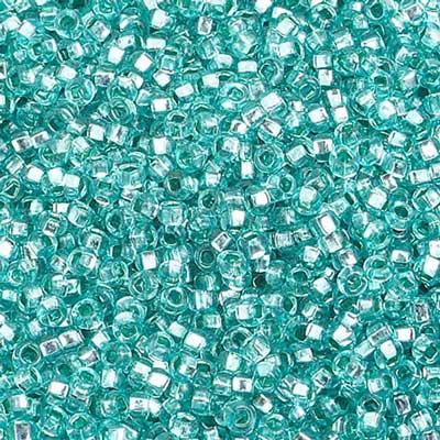 Czech - 10/0 Seed Beads - Silver Lined Dyed Green (500g)
