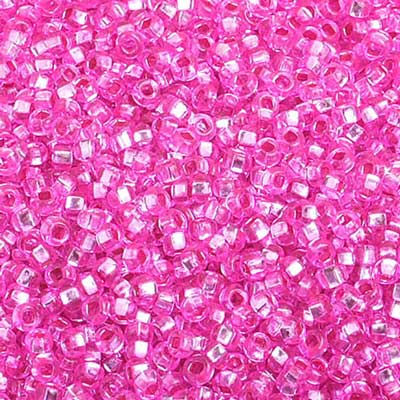 Czech - 10/0 Seed Beads - Silver Lined Dyed Mauve (500g)