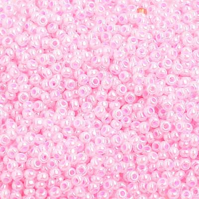Czech - 10/0 Seed Beads - Pearl Dyed Rose (500g Strung)