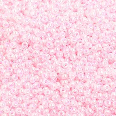 Czech - 10/0 Seed Beads - Pearl Dyed Pale Pink (500g)
