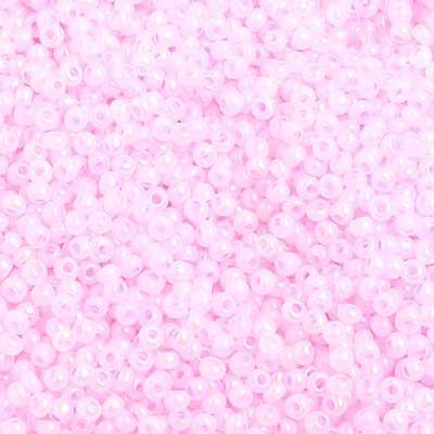 Czech - 10/0 Seed Beads - Opaque Dyed Iris Pink (500g)