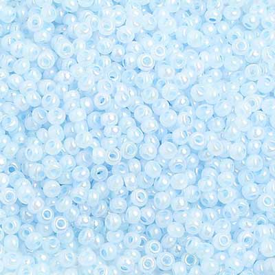 Czech - 10/0 Seed Beads - Opaque Dyed Iris Blue (500g)