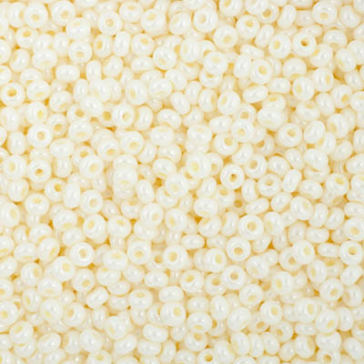 Czech - 10/0 Seed Beads - Opaque Cream (500g)