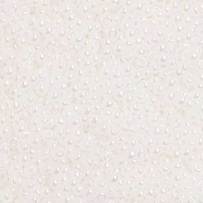 Czech - 10/0 Seed Beads - Opaque Pearl White (500g)
