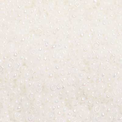 Czech - 10/0 Seed Beads - Pearl White AB (500g)