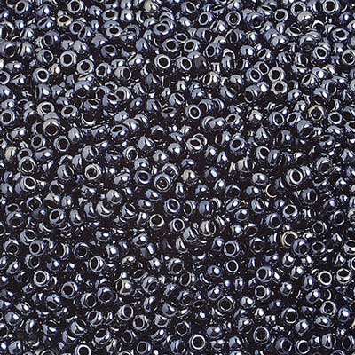 Czech - 10/0 Seed Beads - Metallic Gunmetal (500g)