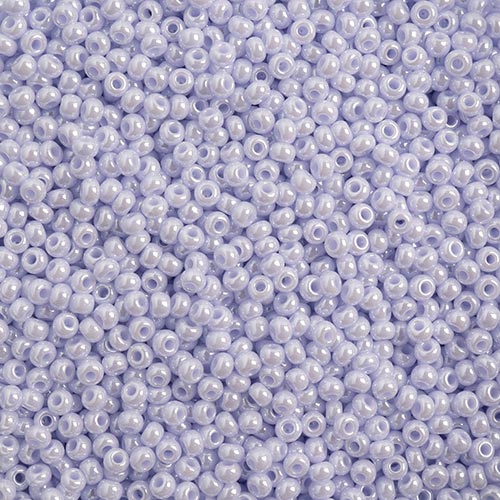 Czech - 10/0 Seed Beads - Opaque Natural Lilac Luster (500g)