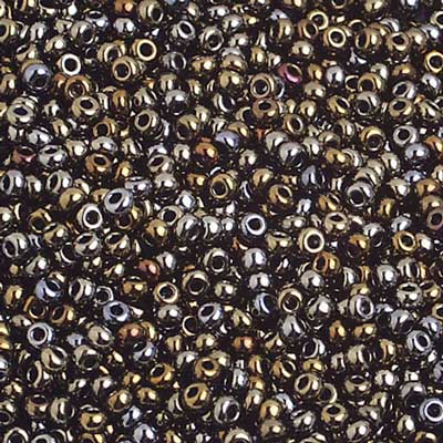 Czech - 10/0 Seed Beads - Opaque Iris Brown (500g)