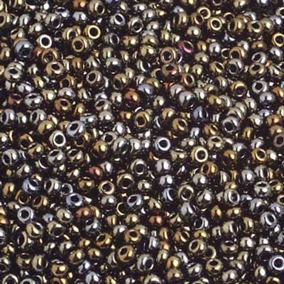 Czech - 10/0 Seed Beads - Opaque Iris Brown (500g)