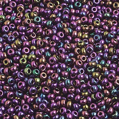 Czech - 10/0 Seed Beads - Opaque Iris Purple (500g Strung)