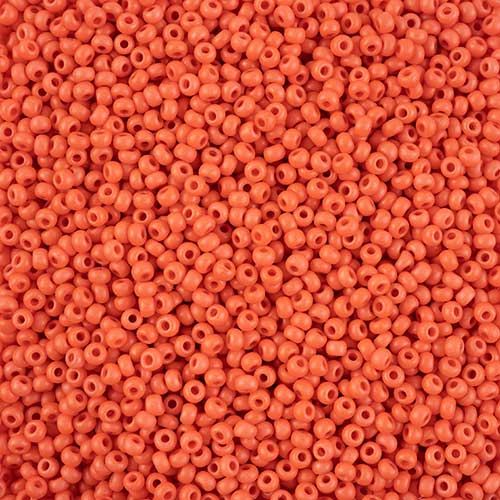 Czech Seed Beads - 10/0 - Terra Intensive Orange Matte (500g)