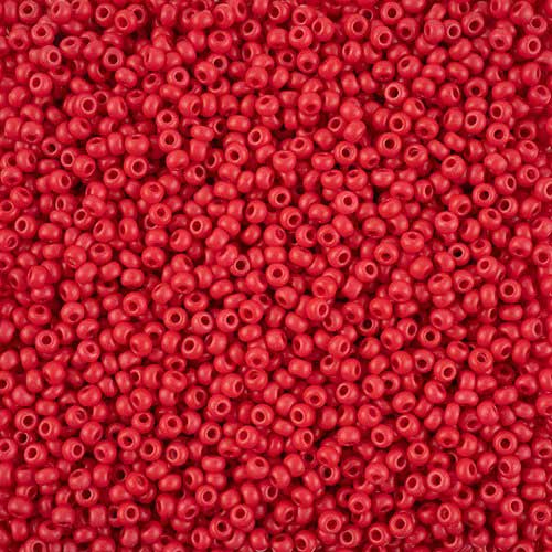 Czech Seed Beads - 10/0 - Terra Intensive Red Matte (500g Strung)
