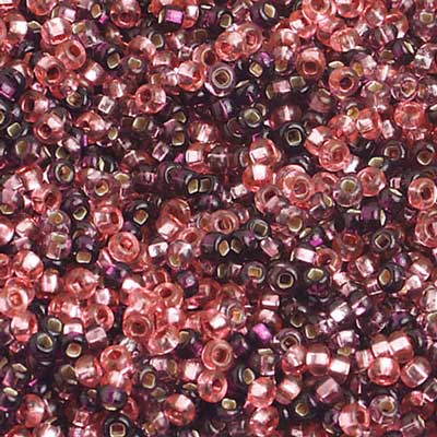 Czech - 10/0 Seed Beads - Silver Lined Mix Lilac (Pink/Amethyst) (500g)