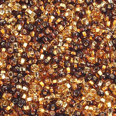 Czech - 10/0 Seed Beads - Silver Lined Mix Topaz (500g)