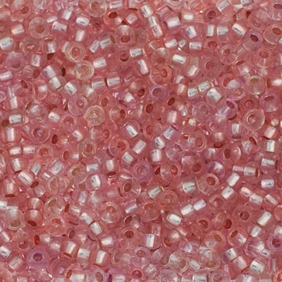 Czech - 10/0 Seed Beads - Silver Lined Transparent Pink Mix (500g)