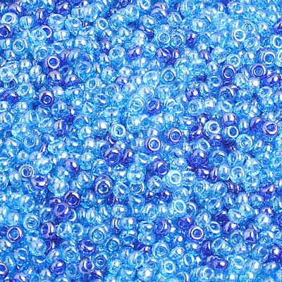Czech - 10/0 Seed Beads - Mix Aqua Luster (500g)