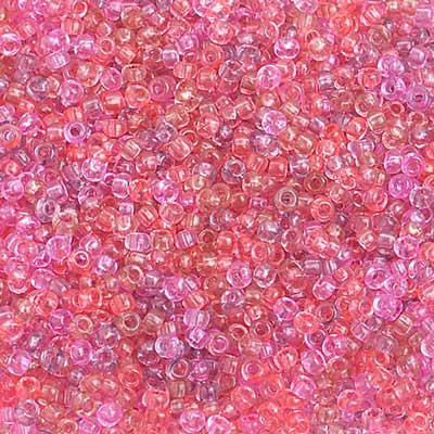 Czech - 10/0 Seed Beads - Transparent Light Pink Mix (500g)