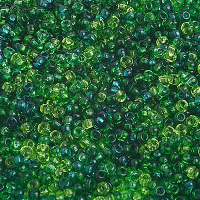 Czech - 10/0 Seed Beads - Transparent Seagreen Mix (500g)