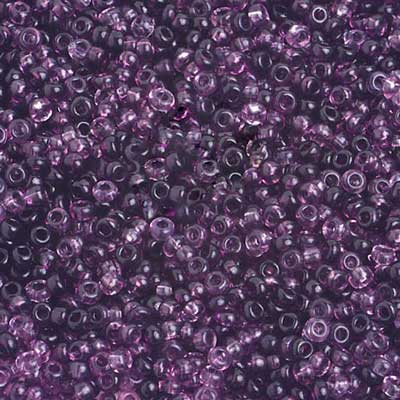 Czech - 10/0 Seed Beads - Transparent Amethyst Mix (500g)