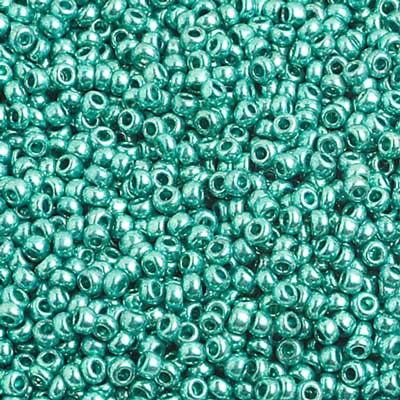 Czech - 10/0 Seed Beads - Metallic Green (500g)