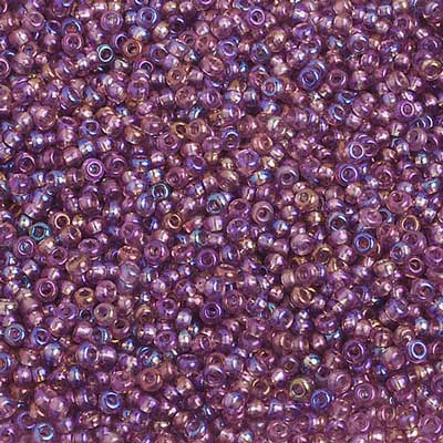 Czech - 10/0 Seed Beads - Transparent Light Amethyst AB (500g Strung)