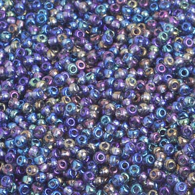 Czech - 10/0 Seed Beads - Transparent Grey AB (500g)
