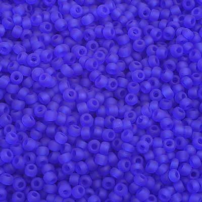 Czech - 10/0 Seed Beads - Transparent Dark Blue Matte (500g)
